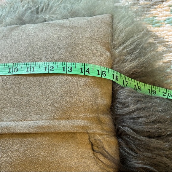 Ombré Mongolian Sheep Throw Pillow - Picture 5 of 5
